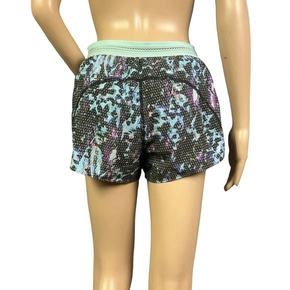 Lululemon Womens Split Second Short In Floral Sport Tranquil Blue Multi Size 6 - Picture 5 of 11